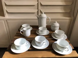 Servizio Da Tè Richard Ginori 6 Pezzi Tazze Piatti
