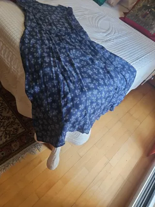 Vestido Jocavi Talla 44 Azul Estampado
