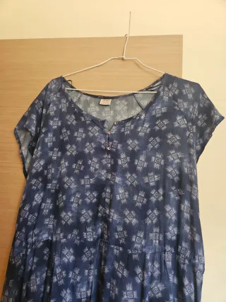 Vestido Jocavi Talla 44 Azul Estampado