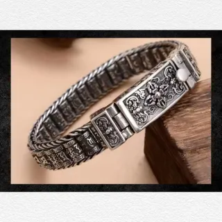Pulsera Budista Retro Acero Inoxidable