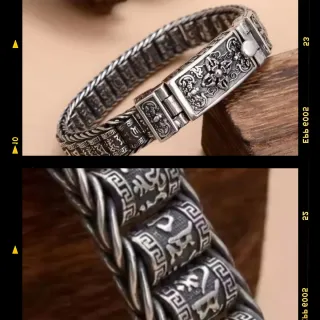 Pulsera Budista Retro Acero Inoxidable
