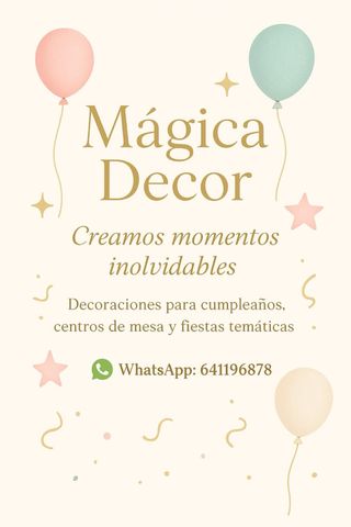 Mágica Decor
Creamos momentos inolvidables