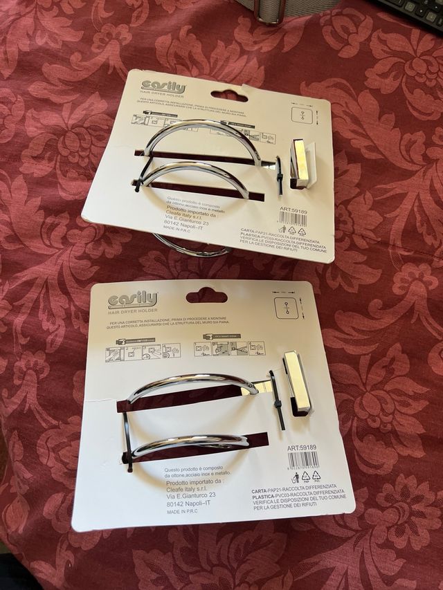 2 Porta asciugacapelli phon o piastra - NUOVI