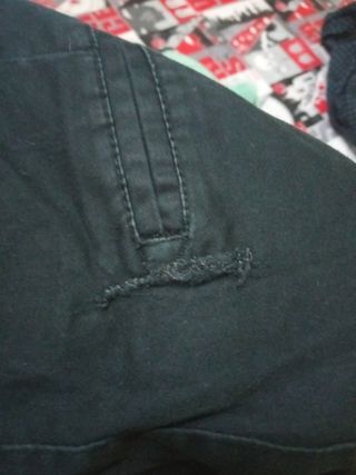 Pantalón corto vestir hombre negro