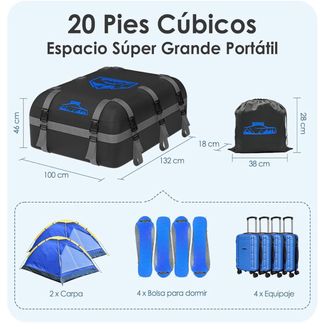 Cofre de techo flexible para coche