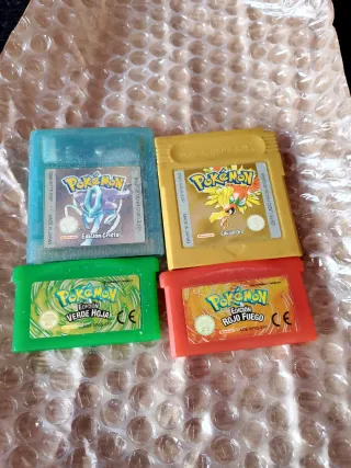 Pokémon Cristal, Oro, Rojo Fuego y Verde Hoja