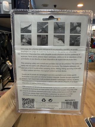 Cubiertos Camping Multifuncional 11 Funciones