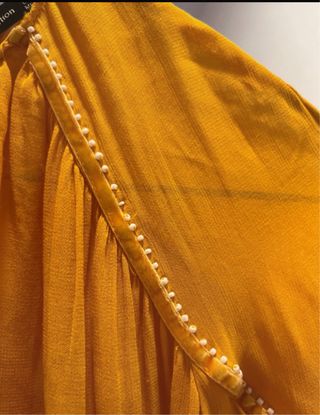 Vestido vaporoso amarillo  boho