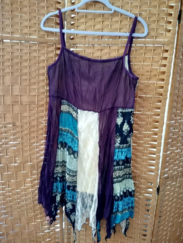 Vestido vintage patchwork talla única