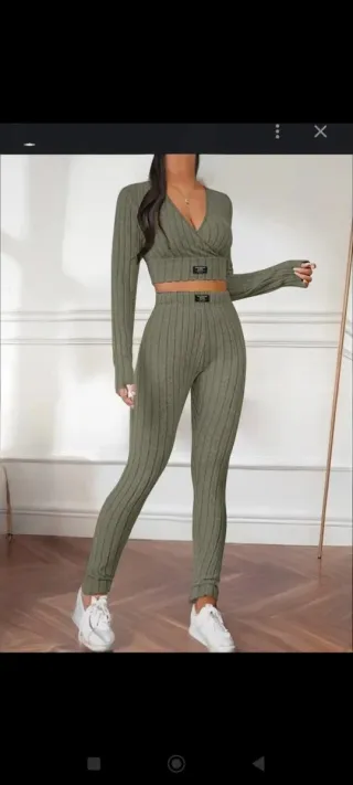 Conjunto SEXY - NOVO - Verde canelado