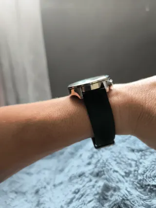 Reloj Wired Solar Cronógrafo Negro y Plateado