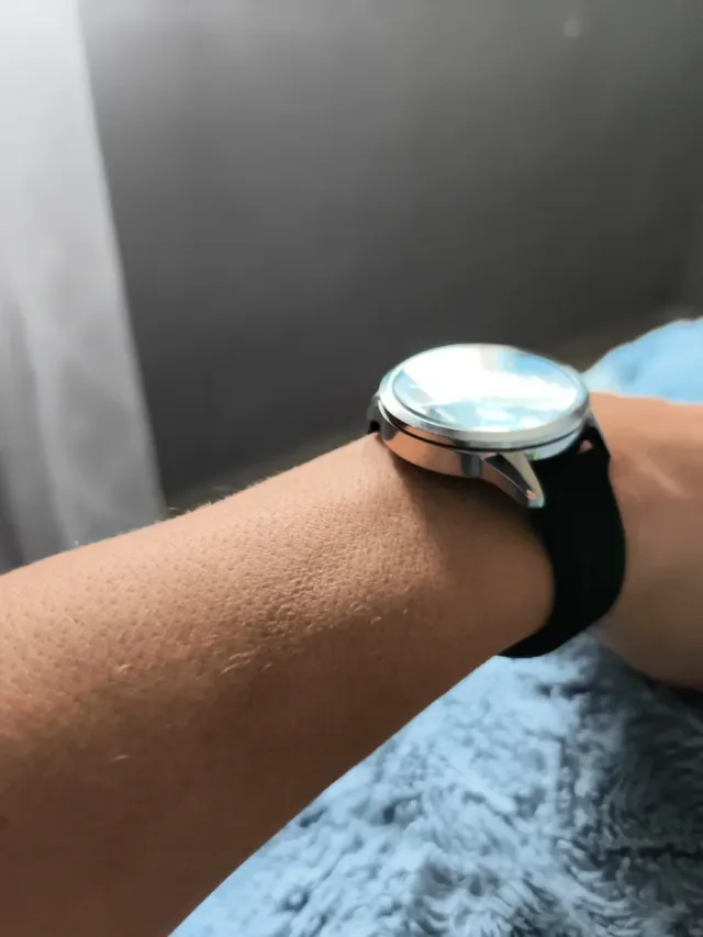 Reloj Wired Solar Cronógrafo Negro y Plateado