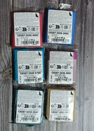 X6 Bloques Arcilla Polimérica Cernit Metallic