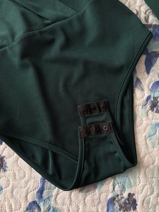 Blusa body verde manga larga