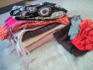 Set di 13 sciarpe e sciarpe da donna