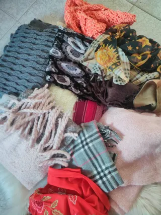Set di 13 sciarpe e sciarpe da donna