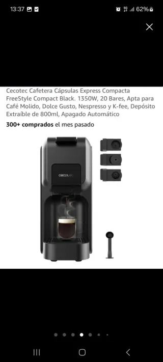 Cafetera Cecotec Express Compacta 20 Bares