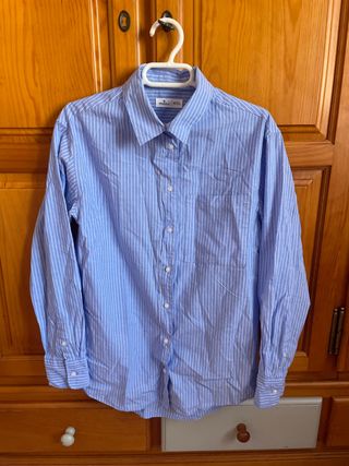 Camisa azul de rayas XS
