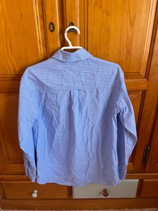 Camisa azul de rayas XS