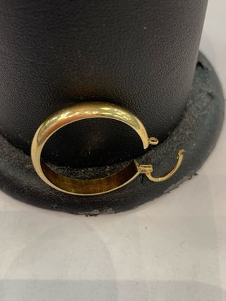 Argollas oro 18k 