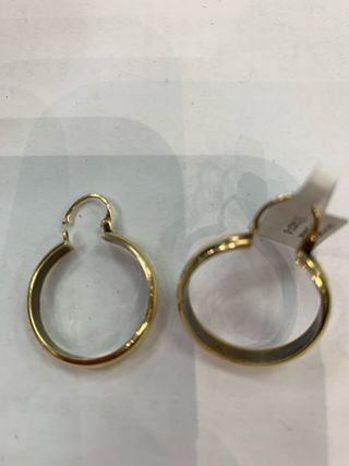 Argollas oro 18k 