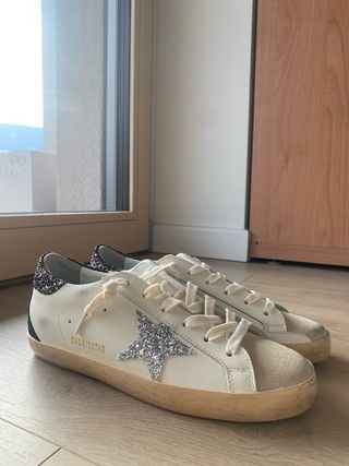 Golden Goose Sneakers Argento/Bianco