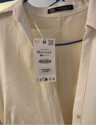 Vestido Kaftan Zara Beige Talla XS