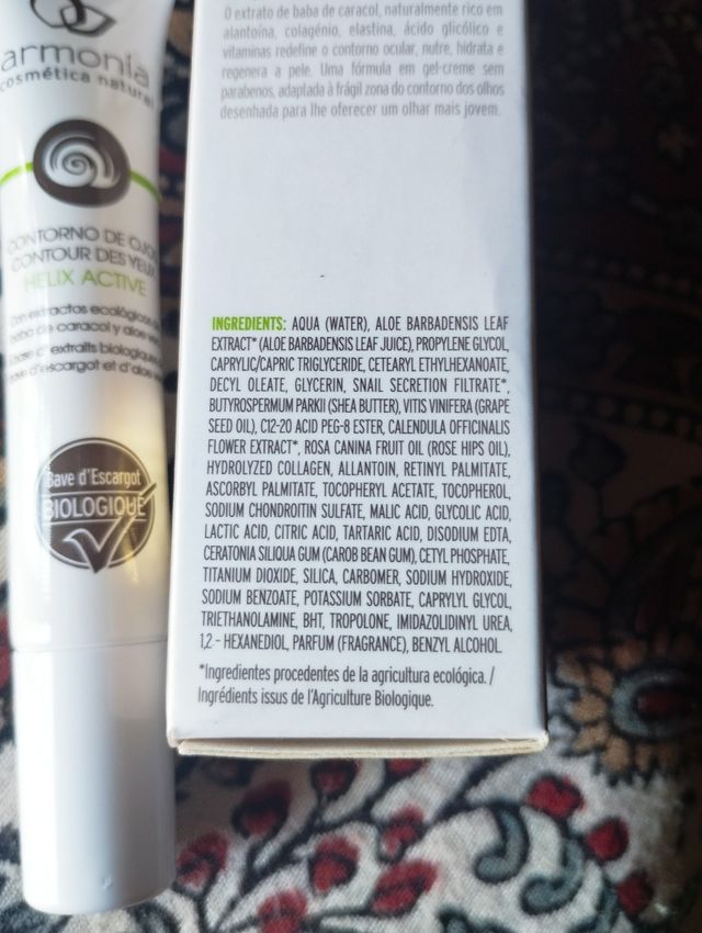 Contorno ojos Armonía con baba de