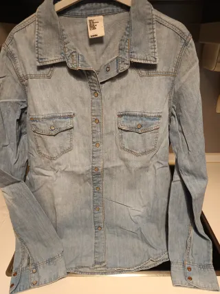 Camisa vaquera H&M azul claro
