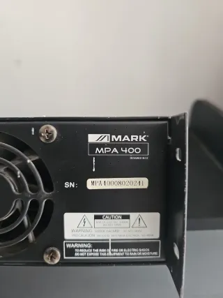 Amplificador Mark MPA 400
