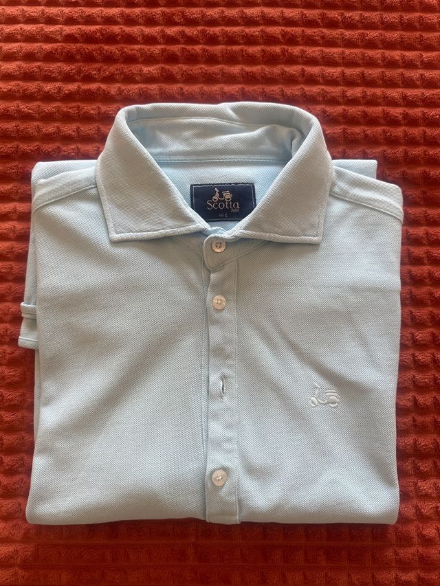 Polo Scotia Caballero Azul Talla L