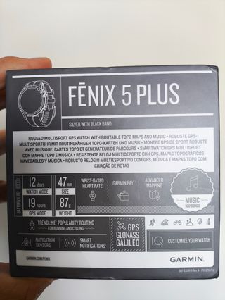 Garmin Fenix 5 Plus Reloj GPS Multisport