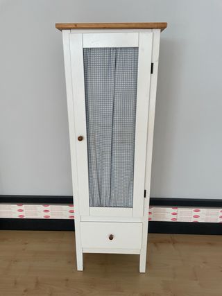 Mueble vertical blanco madera/mueble espejo baldas
