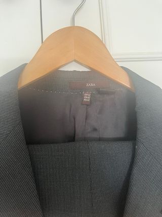Traje ZARA MAN Talla 52 Chaqueta Gris