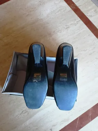 Zapatos charol mujer talla 35 negros