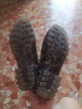 Botas de agua animal print talla 38