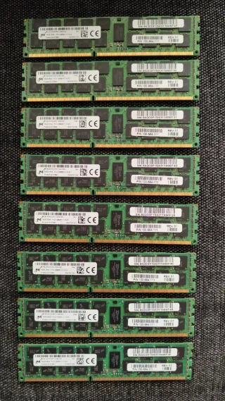 128GB DDR3 12800R ECC Micron 8x16GB