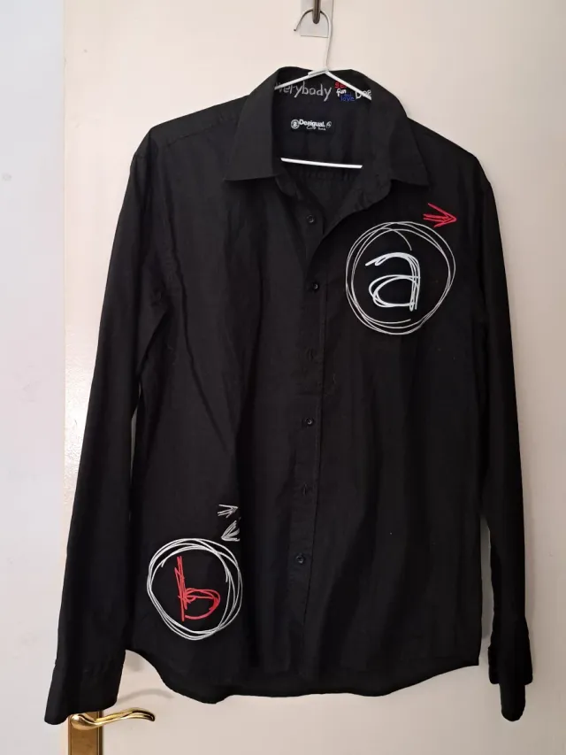 Camisa Desigual Negra Talla XL