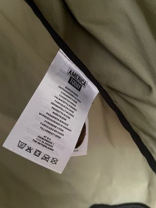 Gabardina America Today Verde Oliva/Beige Talla M