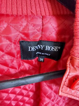 Giubbotto in vera pelle donna rosso