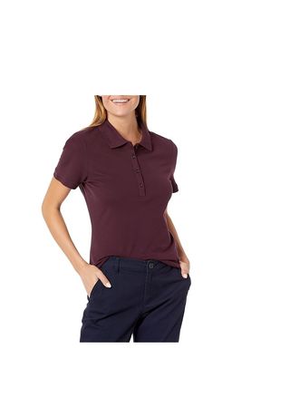 Polo Amazon Essentials Manga Corta XL Burdeos
