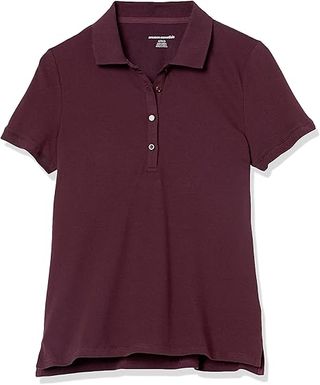 Polo Amazon Essentials Manga Corta XL Burdeos