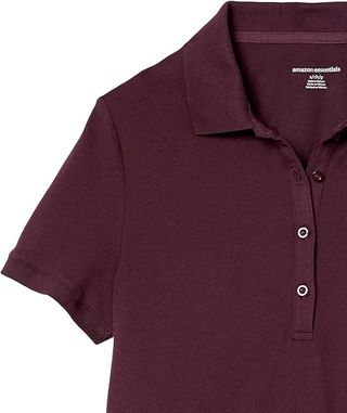 Polo Amazon Essentials Manga Corta XL Burdeos