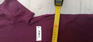Polo Amazon Essentials Manga Corta XL Burdeos