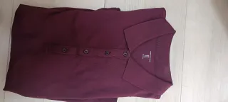 Polo Amazon Essentials Manga Corta XL Burdeos