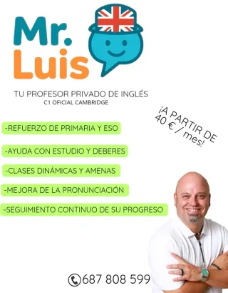 Profesor particular de Inglés,C1 Oficial CAMBRIDGE