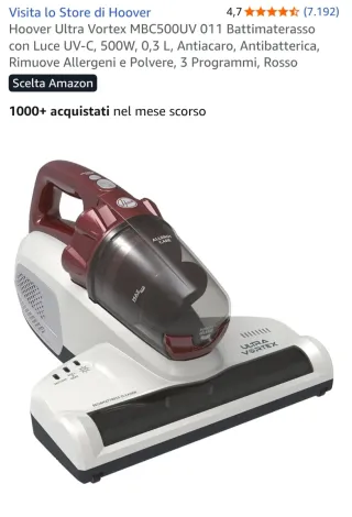 Hoover Ultra Vortex MBC500UV Battimaterasso