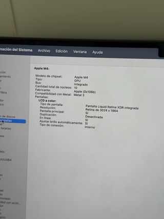 MacBook Pro 14" M4 512GB 16GB RAM NUEVO