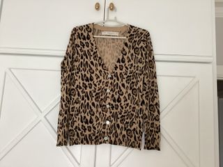 Chaqueta Zara punto leopardo 
