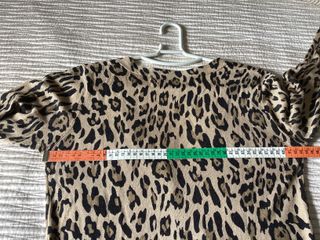 Chaqueta Zara punto leopardo 
